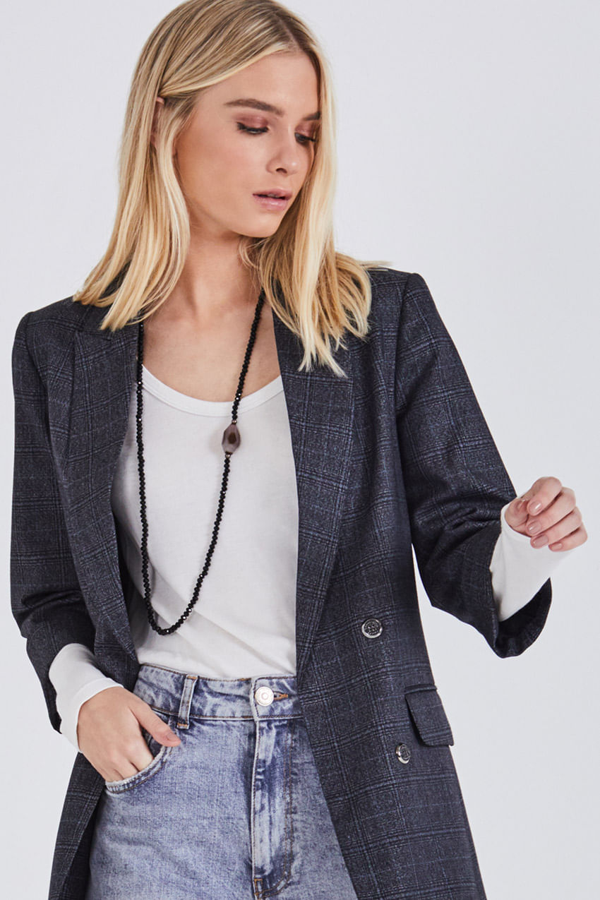 Colar Pedra Lateral - Black