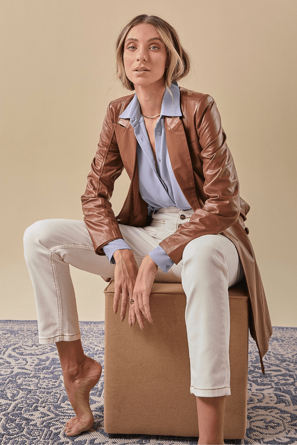 Calca Jeans Pauliewhite Denim Botoes - Off White