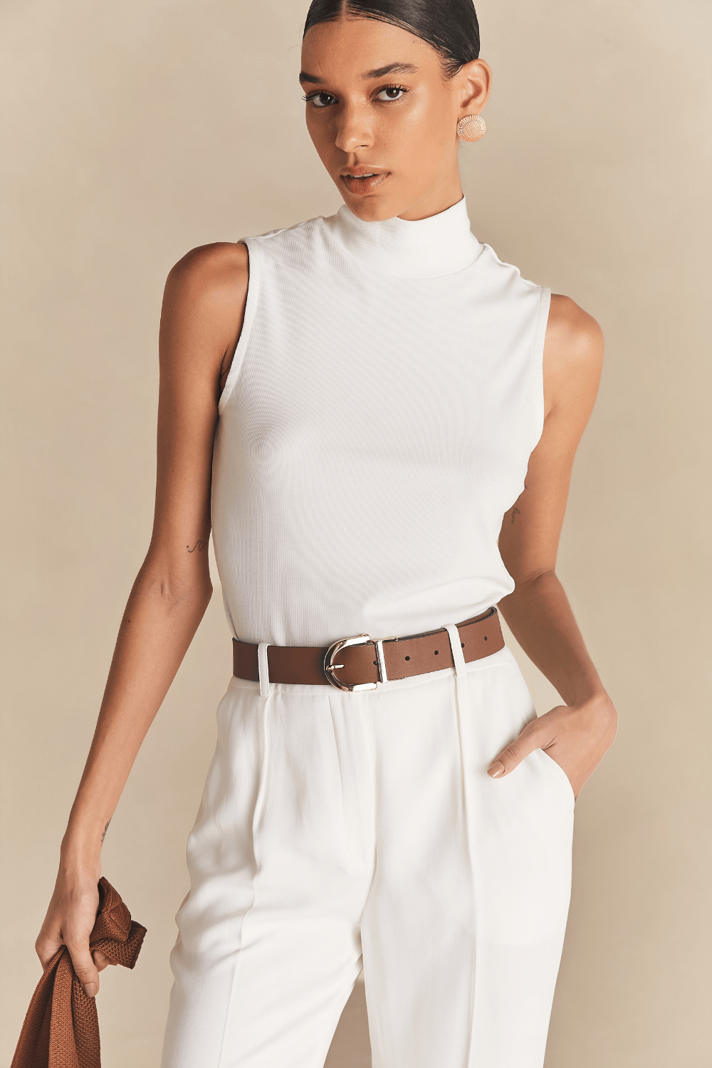Regata Gola Alta Essential Stella - Off White
