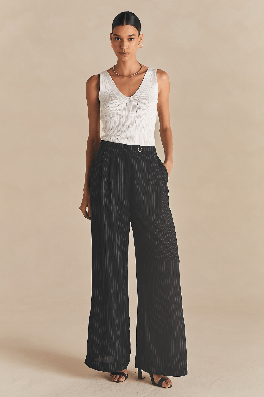 Calca Alfaiataria Pantalona Catarina - Preto