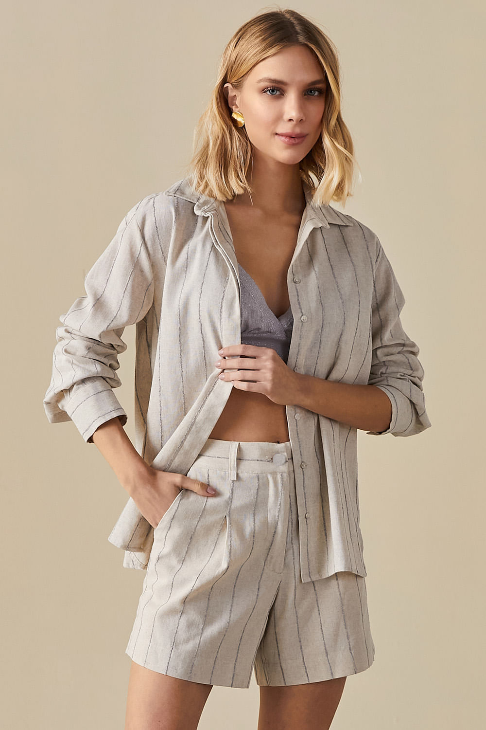 Shorts Listrado Agnes - Listrado