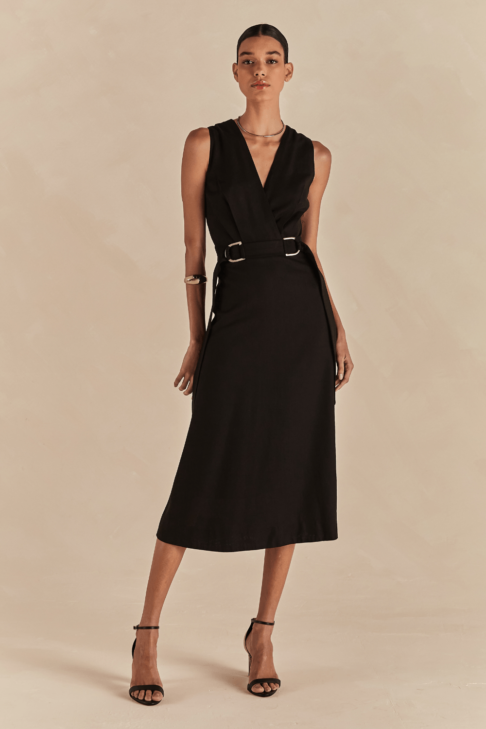 Vestido Casual Midi Diane - Preto