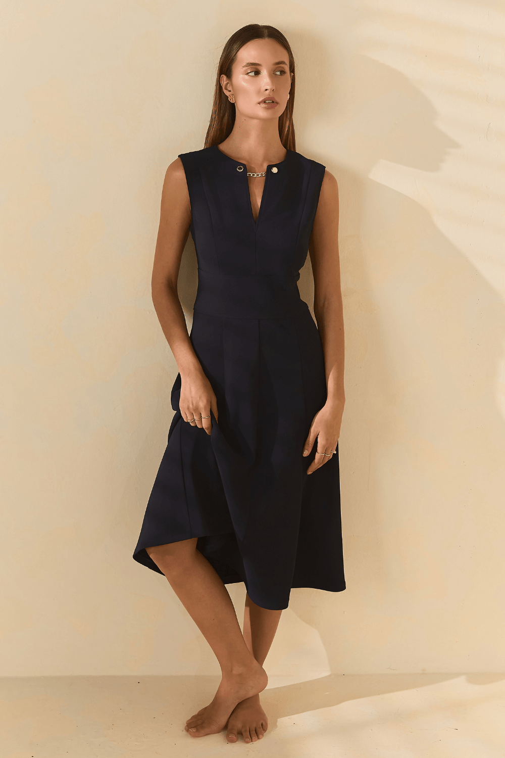 Vestido Malha Gladys Corrente - Marinho