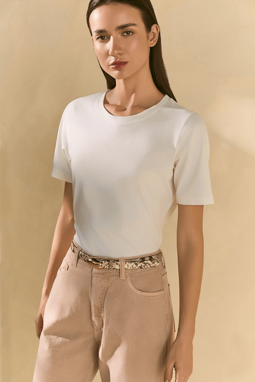 T-Shirt Pima Marcella - Branco