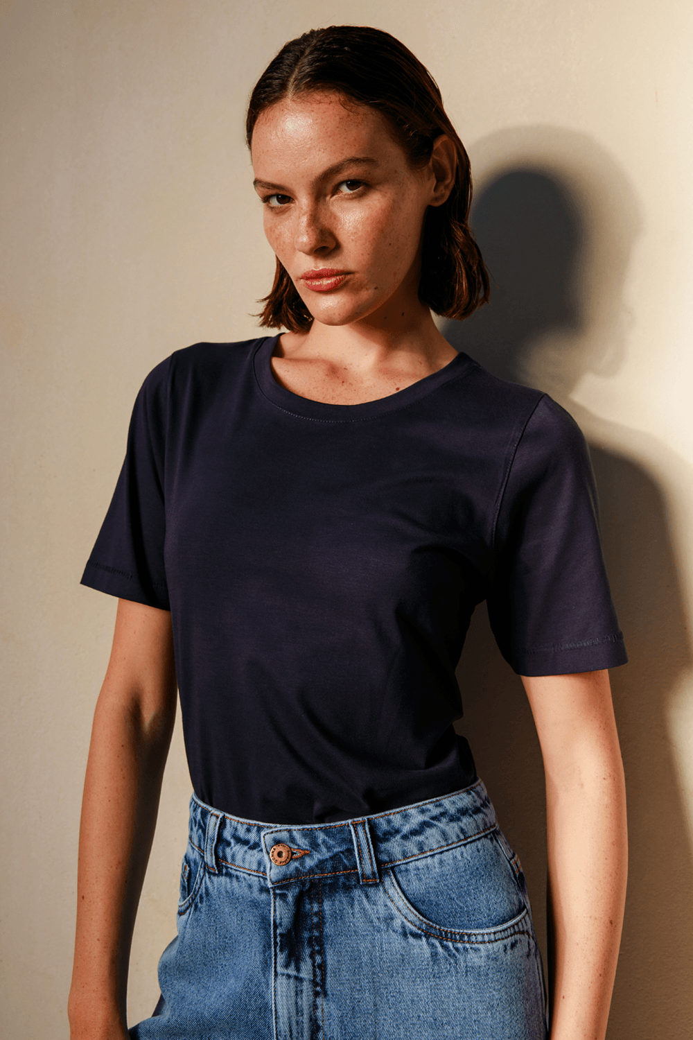 T-Shirt Pima Marcella - Marinho