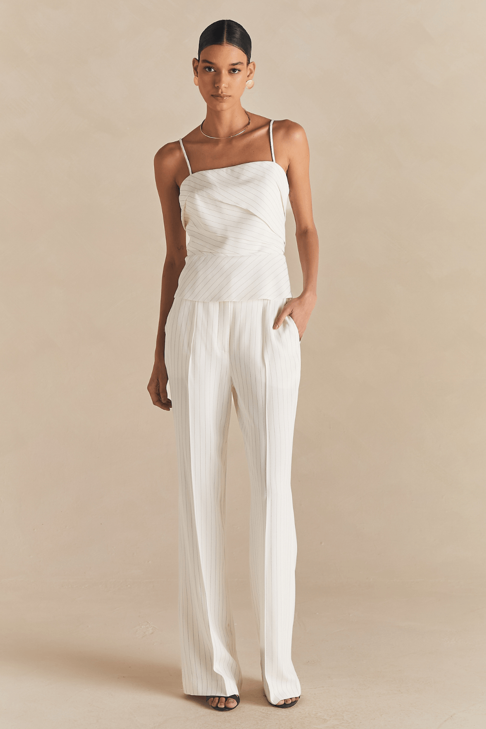 Calça Alfaiataria Clássica Dominique - Off White