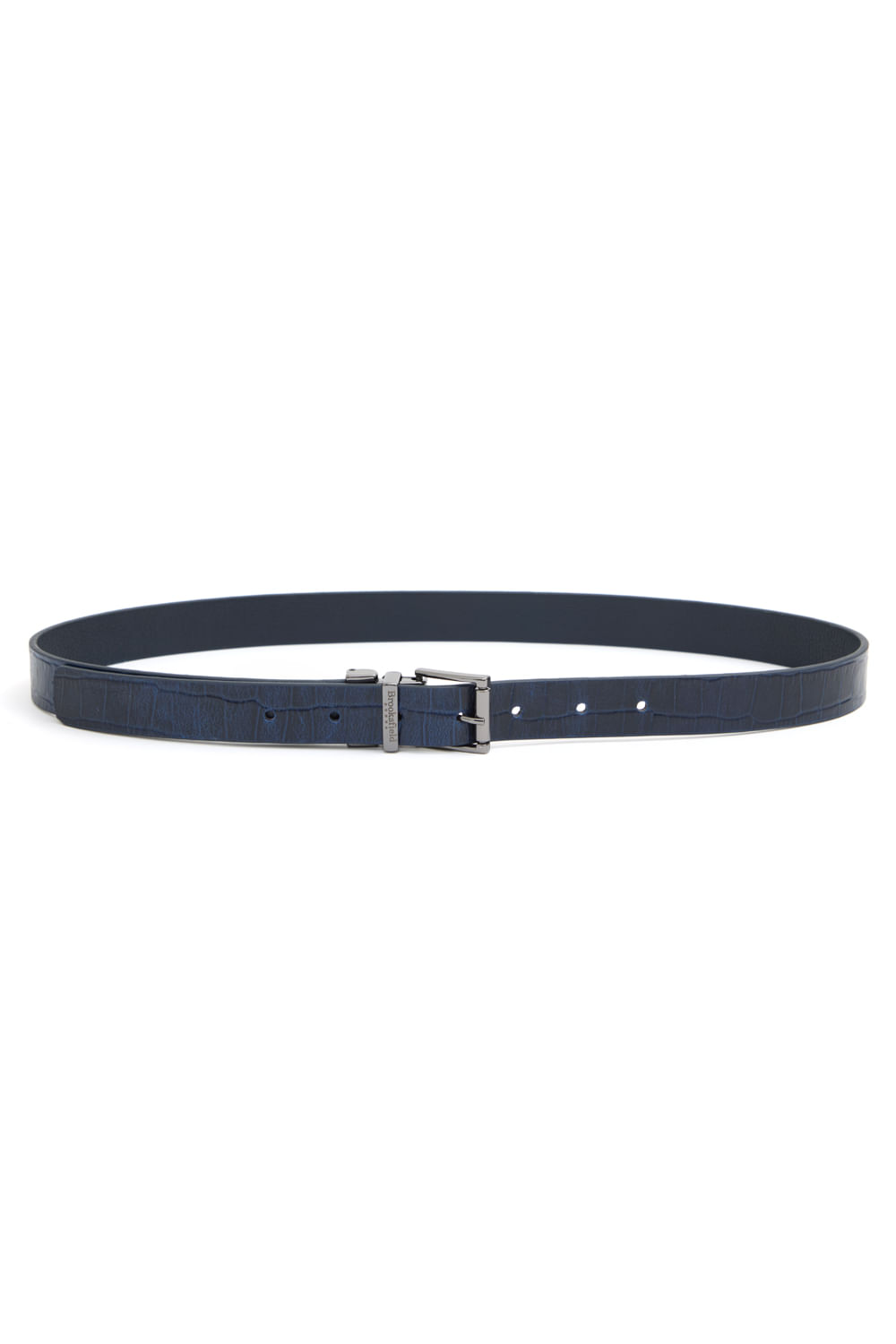Cinto Dupla Face New Croco - Marinho