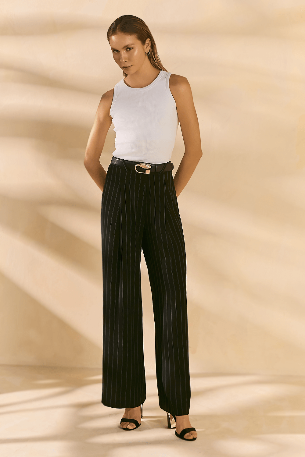Calça Alfaiataria Risca Katia - Preto