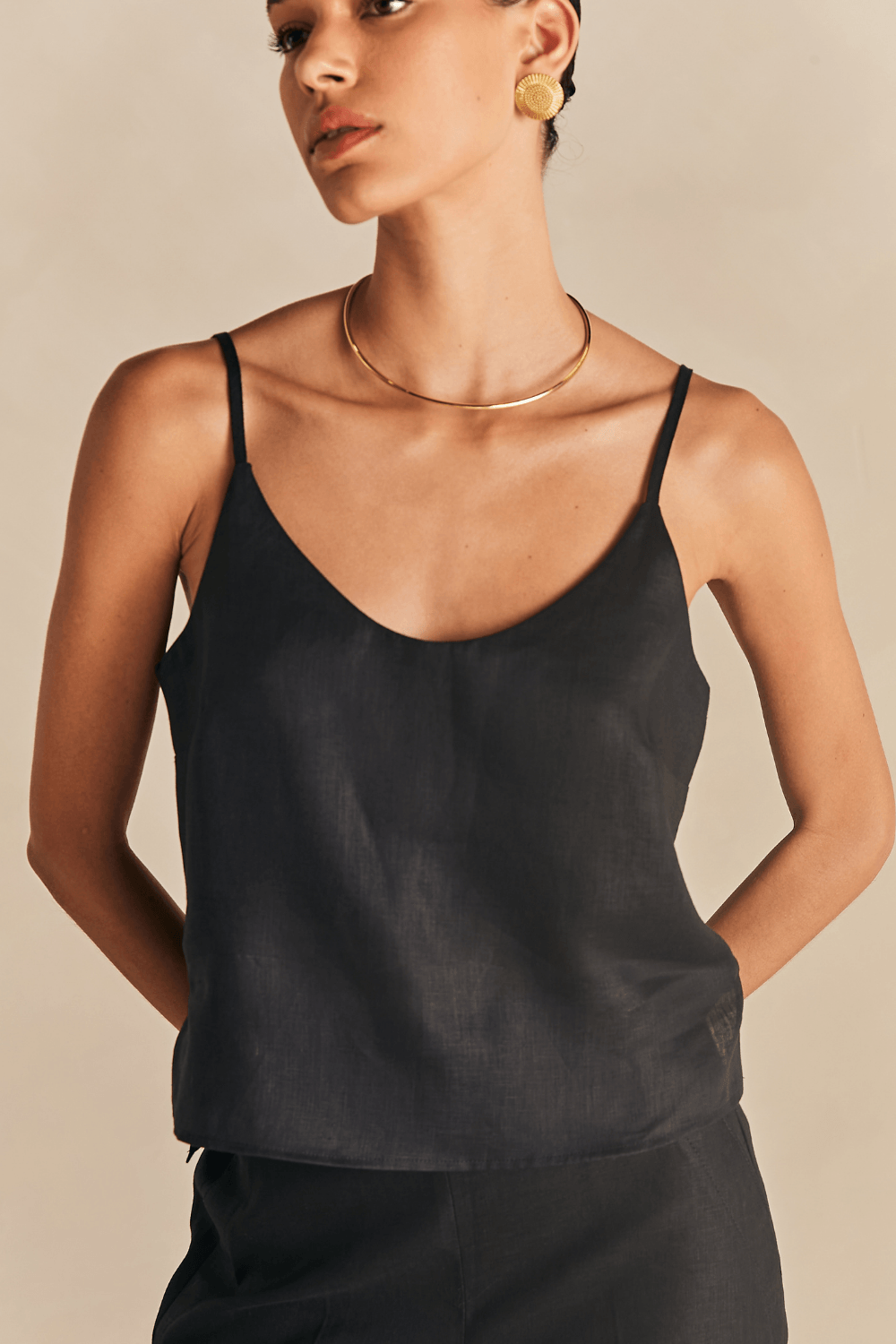 Regata Essential Sofi Linho - Preto