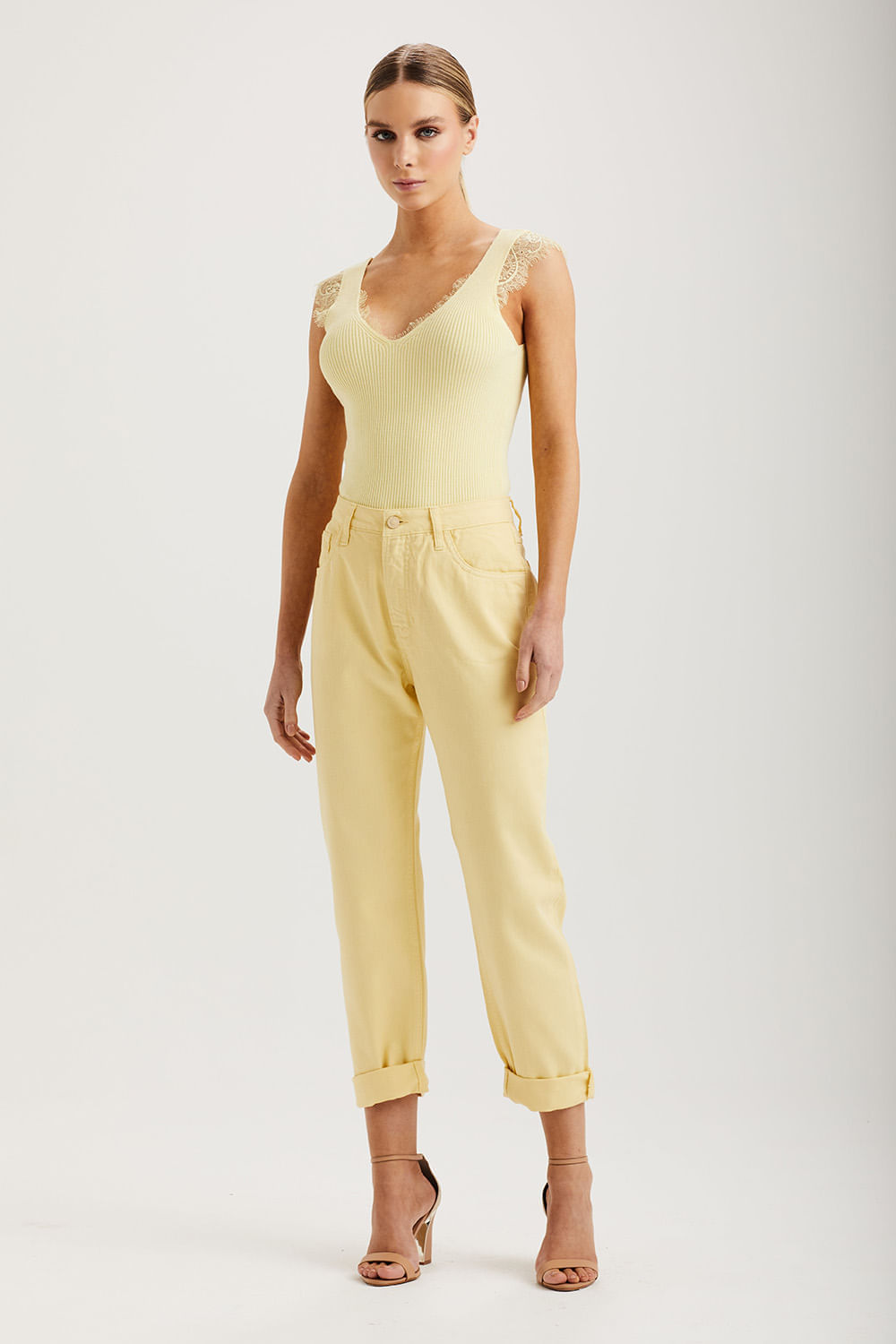 Calça Jeans Tati - Amarelo Baunilha