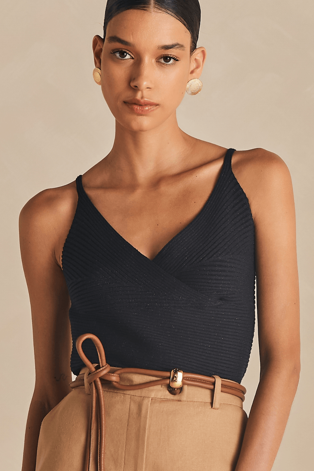Regata Tricot Sofia Com Lurex - Marinho