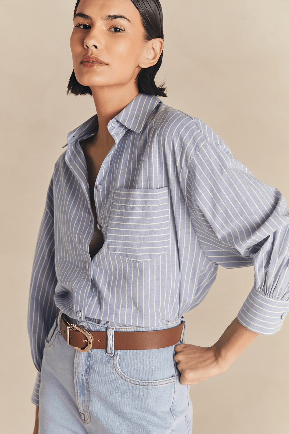 Camisa Alfaiataria Fashion Liana - Listrado