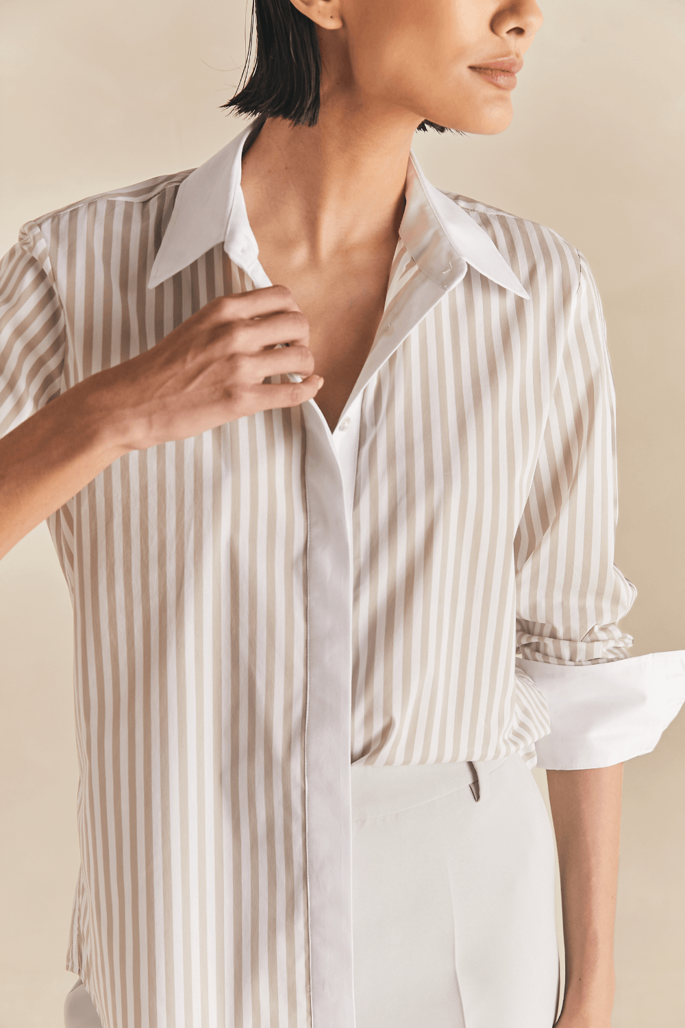 Camisa Alfaiataria Ml Listrada Erica - Fendi