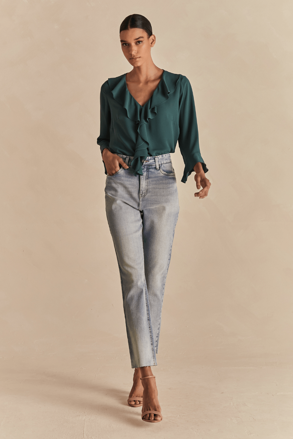 Calça Jeans Paullie Cos Alfaiataria - Azul Claro