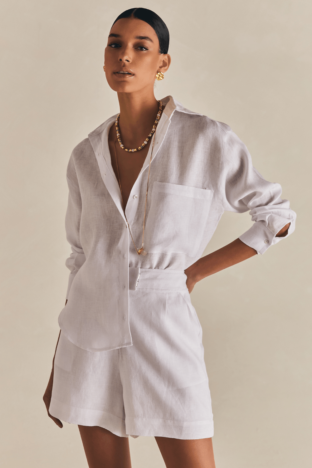 Camisa Linho Luma - Branco